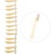 Crystal Lane DIY Glass Garden 9x25mm Long Leaf Bead Strand, 19pcs